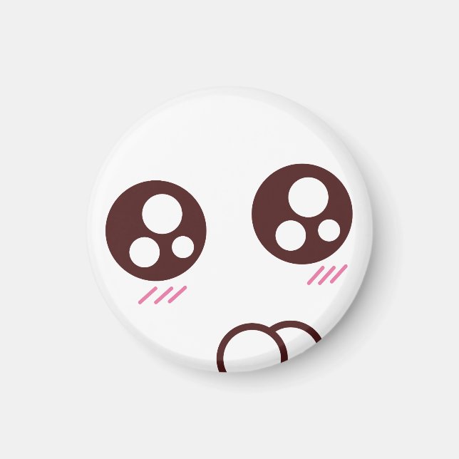 Aimant Cute & minuscule kawaii kitty emoji (Devant)