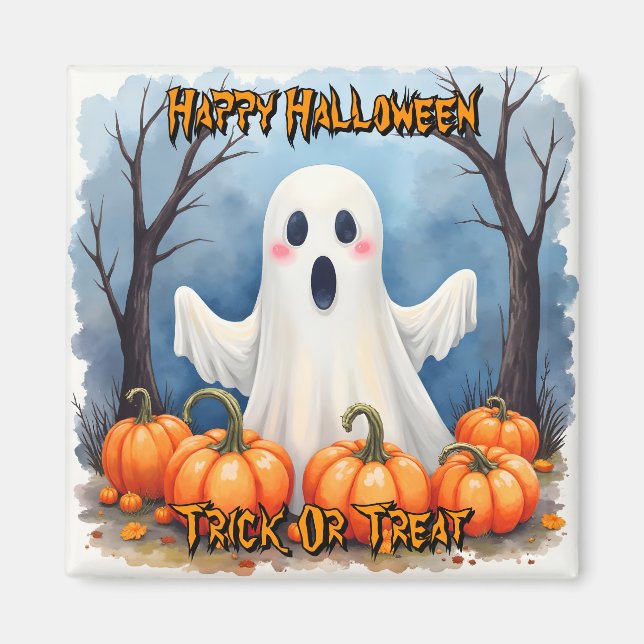 Aimant Cute Modern Halloween Spooky Collection (Devant)