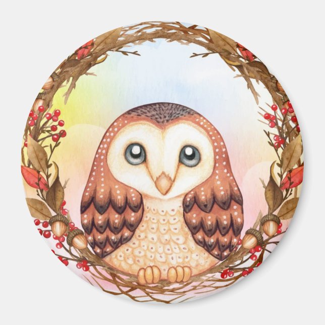 Aimant Cute Owl (Devant)