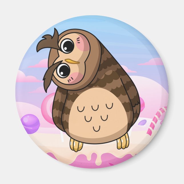 Aimant Cute Owl (Devant)