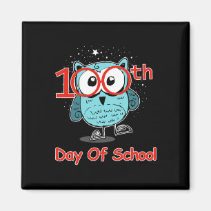 Aimant Cute Owl 100e Jour De L'École 100 Jours Aiguille P