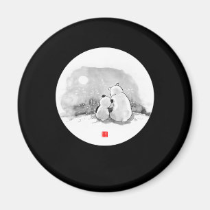 Aimant Cute Panda Et Amoureux des animaux Ours Polaire
