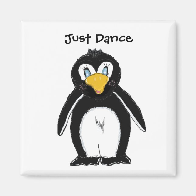 Aimant Cute Penguin - Juste Danse (Devant)