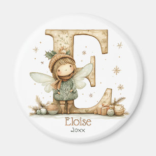 Aimant Cute personnalisée Fée de Noël cosy dans Jumper