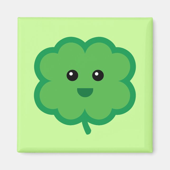 Aimant Cute quatre feuilles Clover (Devant)