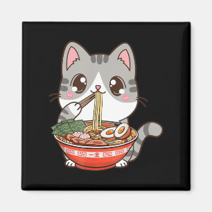 Aimant Cute Ramen Cat Kawaii Anime Japonais Food Boy Girl