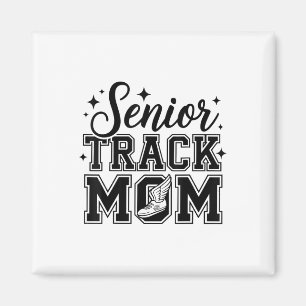 Aimant Cute Senior Track Mom Life 2025 Sports Cl Of 2025