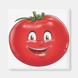 Aimant Cute Tomato humoristique caricature fruits légumes