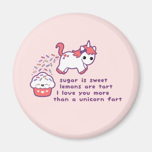 Aimant Cute Unicorn Fart