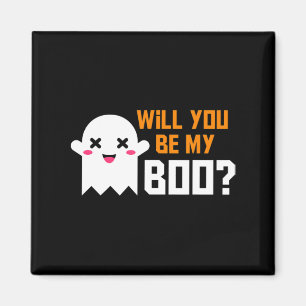 Aimant Cute Will You Be My Boo Ghost Halloween! Love Part