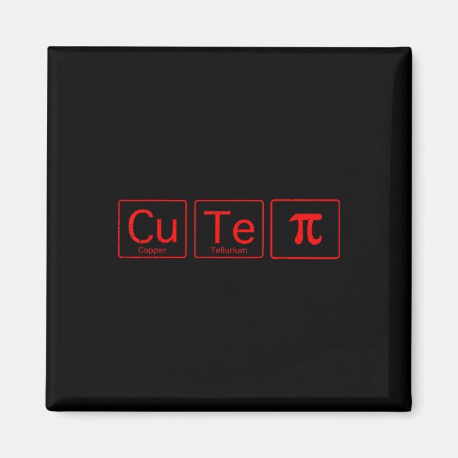Aimant Cutie Pie Pi Day Math Table Périodique Valentine G (Devant)