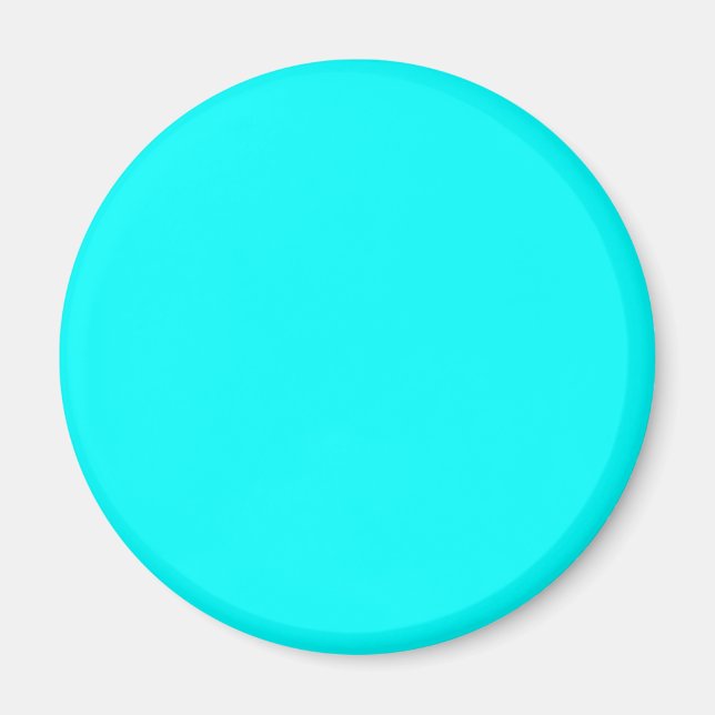 Aimant Cyan / Aqua Blue 00FFFF couleur - Option pour ajou (Devant)