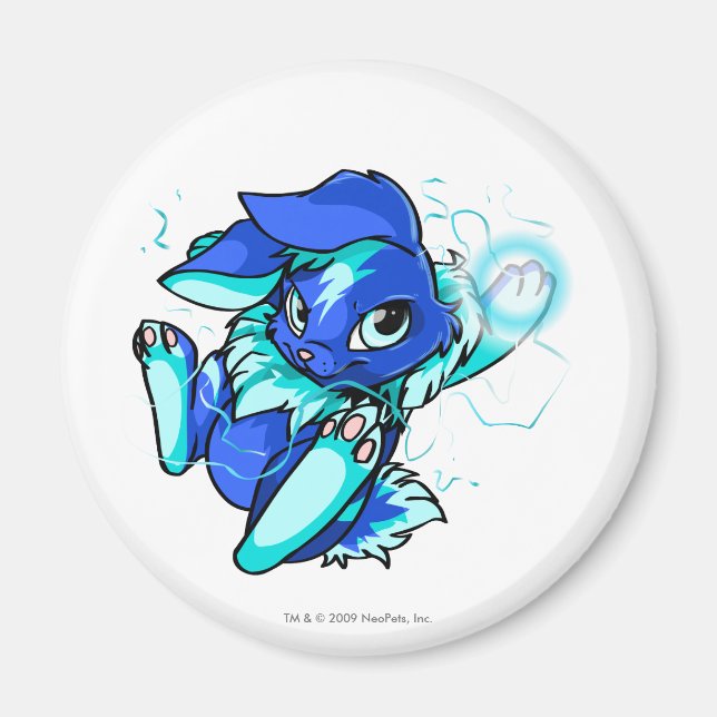 Aimant Cybunny jaune avec étoiles (Devant)