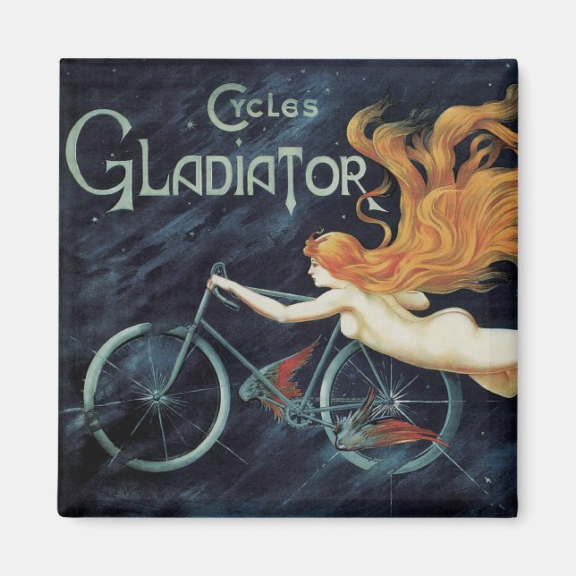 Aimant Cycles de gladiateurs, Art Nouveau Victorien Vinta (Devant)