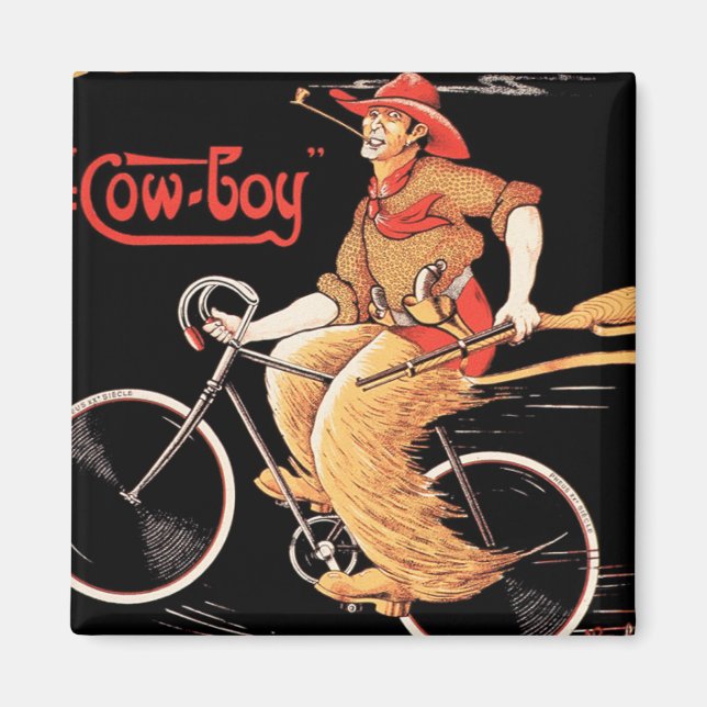 Aimant Cycles Tnomé "Le Cowboy" Bicycle (Devant)