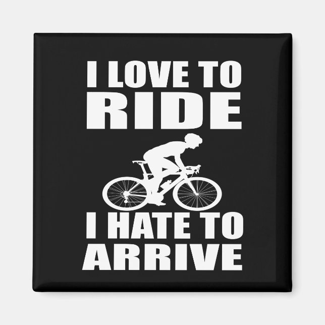 Aimant cycling inspirational quotes (Devant)