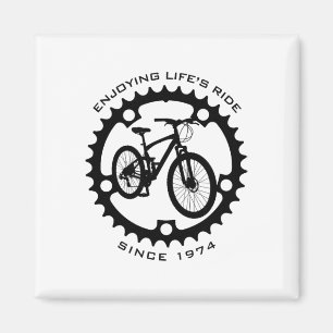 Aimant Cycliste de montagne de 51 ans 1974 51e anniversai