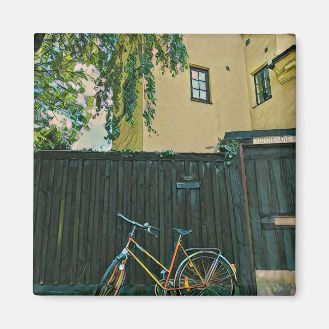 Aimant Cyclistes cadeaux idées (Devant)