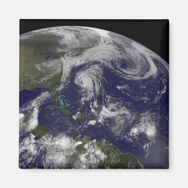 Aimant Cyclones Tropicaux Katia, Lee, Maria Et Nate. (Devant)