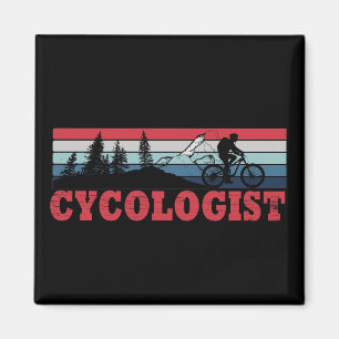 Aimant Cycologiste drôle dire vélo
