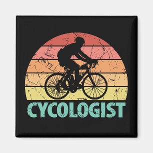 Aimant Cycologiste Funny Cycling