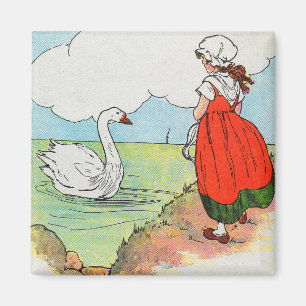 Aimant Cygne, Cygne au-dessus de la mer Mère Goose Nurser