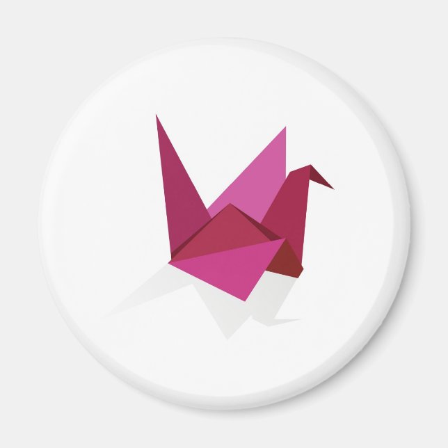 Aimant cygne origami (Devant)