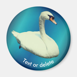 Aimant Cygne royal animal sauvage personnalisé