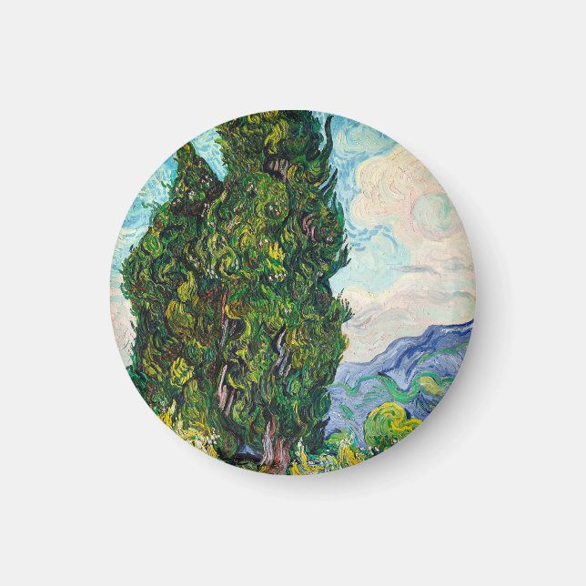 Aimant Cyprès de Vincent Van Gogh Beaux-Arts (Devant)
