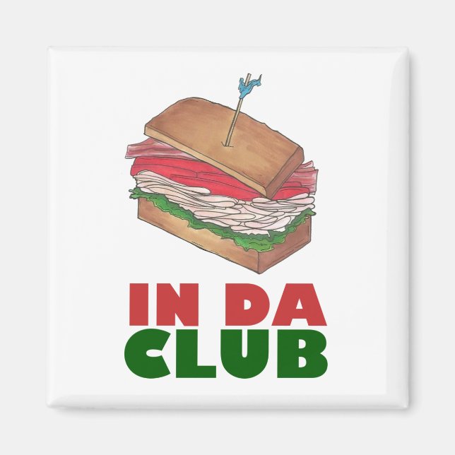 Aimant Da Club Turkey Club Sandwich Diner Foody Diner (Devant)