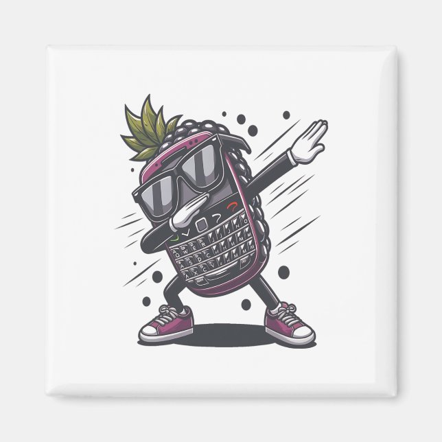 Aimant Dab Blackberry Dancing Dabbing Blackberry Fruit (Devant)