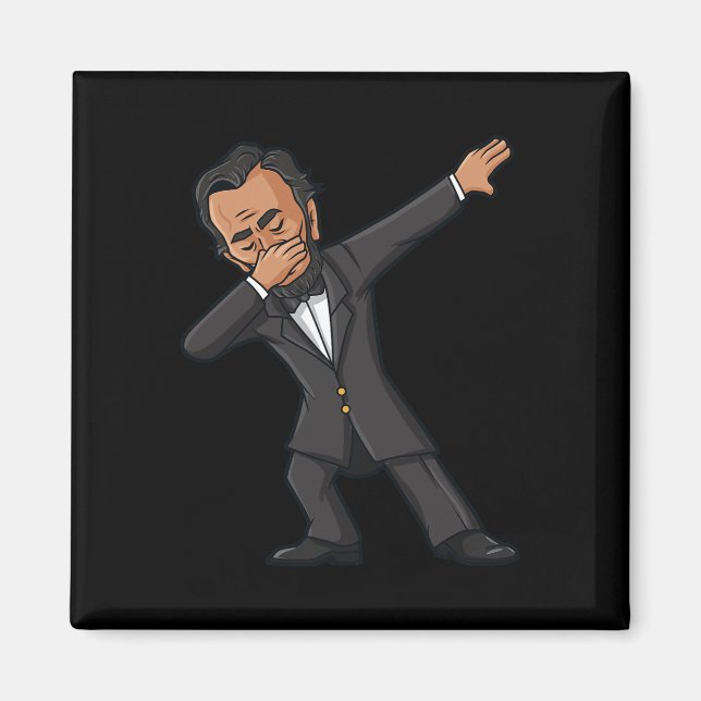 Aimant Dabbing Abraham Lincoln 4 juillet Abe Dab Boys G (Devant)