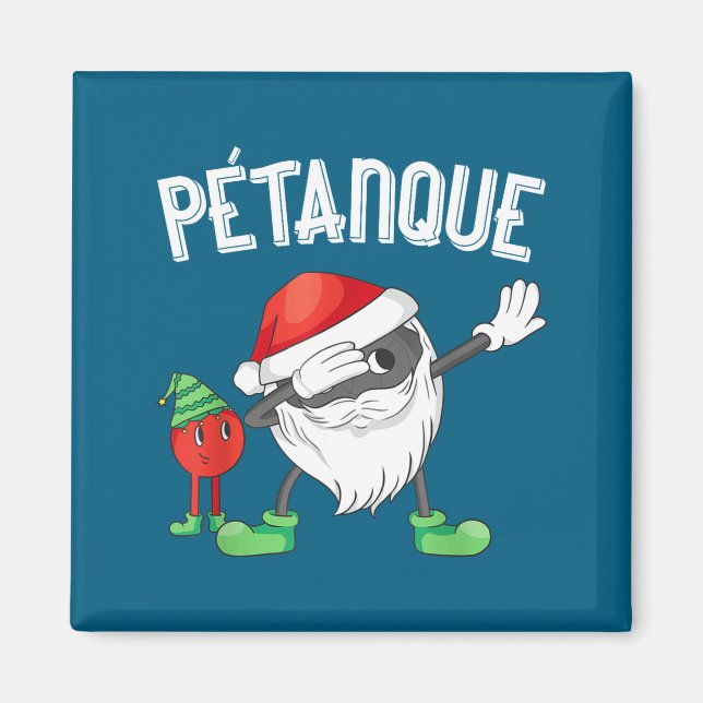 Aimant Dabbing Boules Ball Dab Christmas Cap Bouler Boule (Devant)