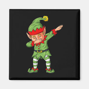 Aimant Dabbing Elf Famille Correspondant Noël Garçons Fil