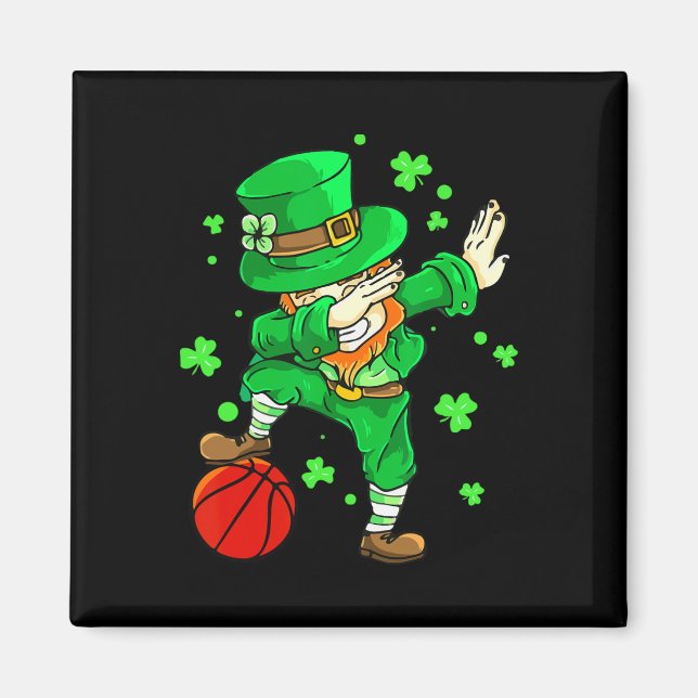 Aimant Dabbing Leprechaun Jour de la Saint Patrick garçon (Devant)