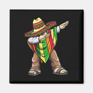 Aimant Dabbing Mexican Poncho Cinco De Mayo