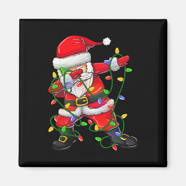 Aimant Dabbing Père Noël pour les garçons Filles Arbre de (Devant)