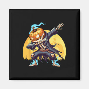 Aimant Dabbing Skeleton Citrouille sans tête Dab Dance Bo