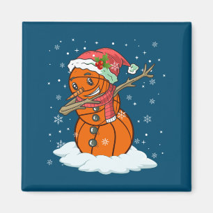 Aimant Dabbing Snowman Basketball Ball Tee Noël Sant