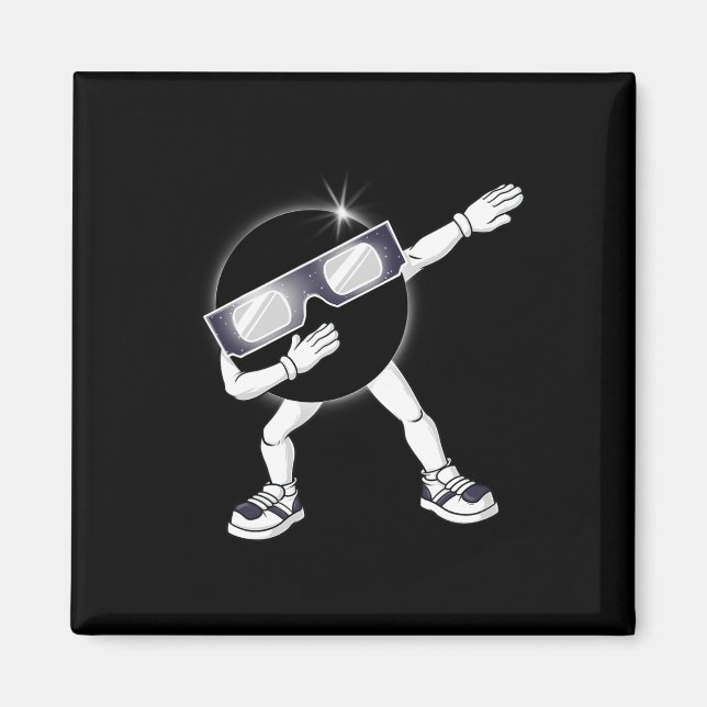 Aimant Dabbing Total Solar Eclipse 2024 Totality Dab Boys (Devant)