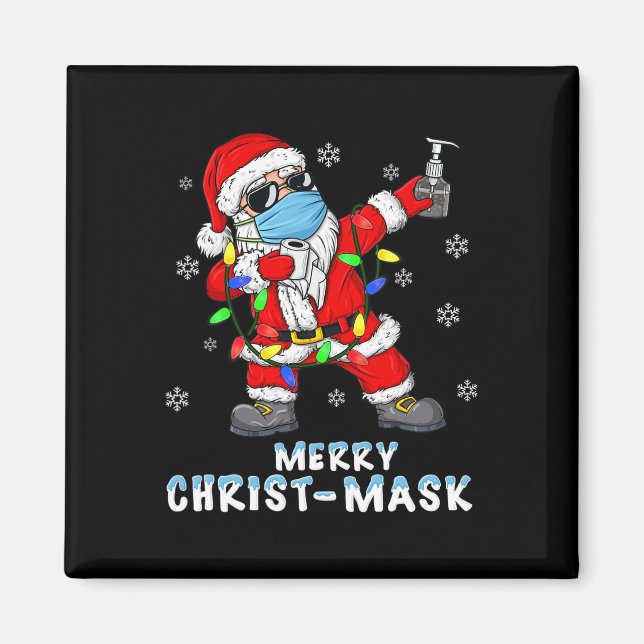 Aimant Dabing Santa Claus Joyeux Noël Noël Noël Noël Fun  (Devant)