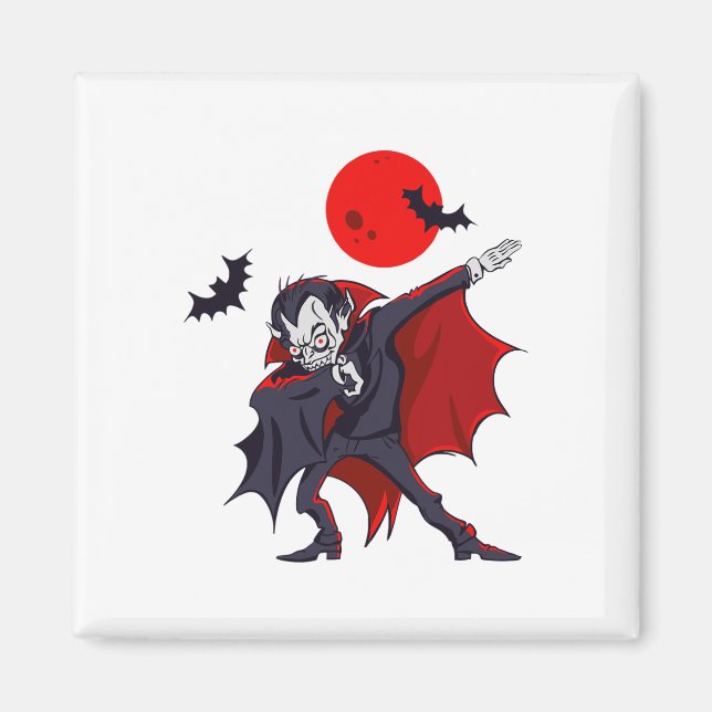 Aimant Dabula Vampire Comte D'Halloween Dabula Gif (Devant)