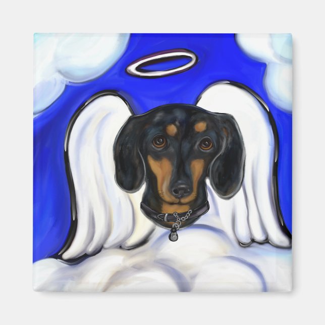 Aimant Dachshund Angel (Devant)