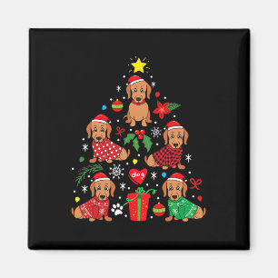 Aimant Dachshund Arbre de Noël Ornement Drôle Weenie Chie
