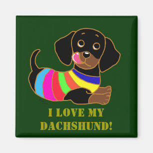 Aimant Dachshund Cartoon 2