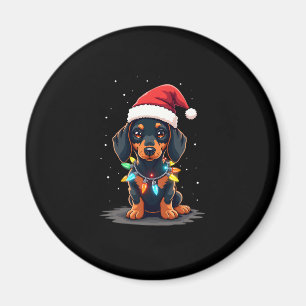 Aimant Dachshund illuminations de Noël Noël Noël Noël Noë