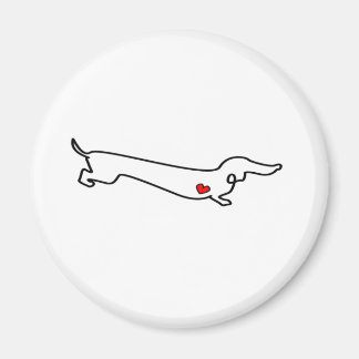 Aimant Dachshund Love