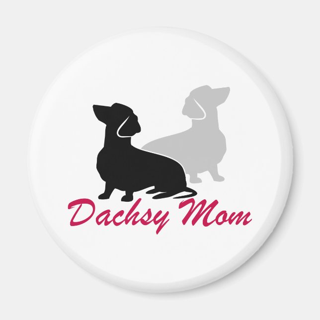 Aimant Dachshund Maman (Devant)