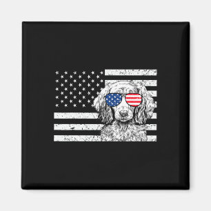 Aimant Dachshund Weiner Dog 4 juillet Drapeau américain É