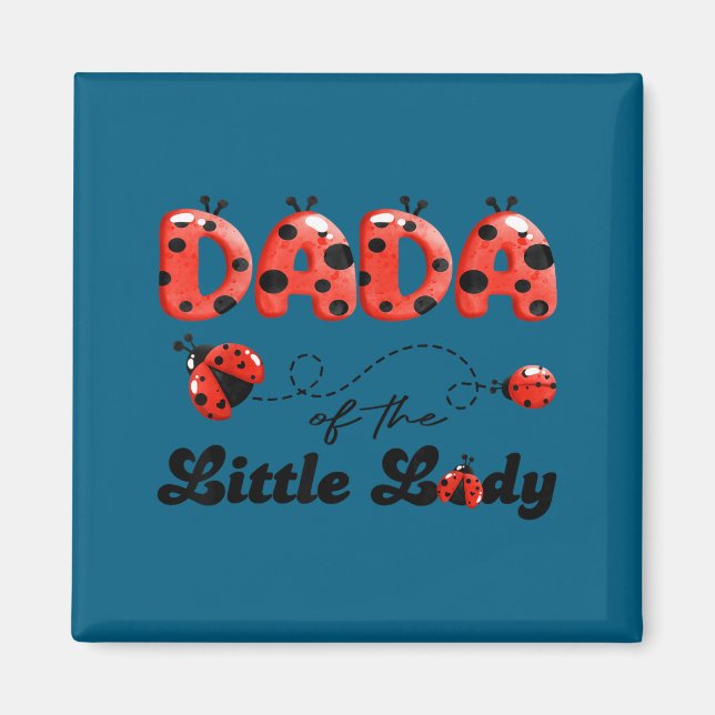 Aimant Dada de la petite dame fille d'anniversaire dame a (Devant)